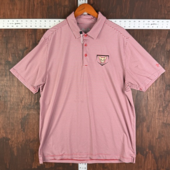 El Paso Chihuahuas Under Armour Dog Logo Golf Performance Polo Shirt Red Men XL - Picture 1 of 8